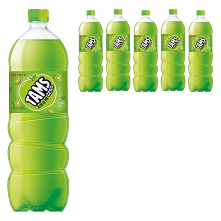 탐스제로 사과키위향, 1.5L, 6개