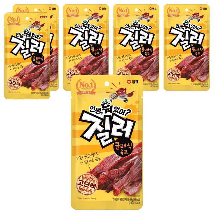 질러 클래식 육포, 30g, 6개