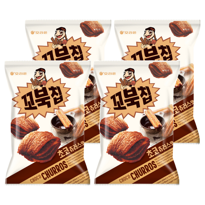 꼬북칩 초코츄러스, 120g, 4개