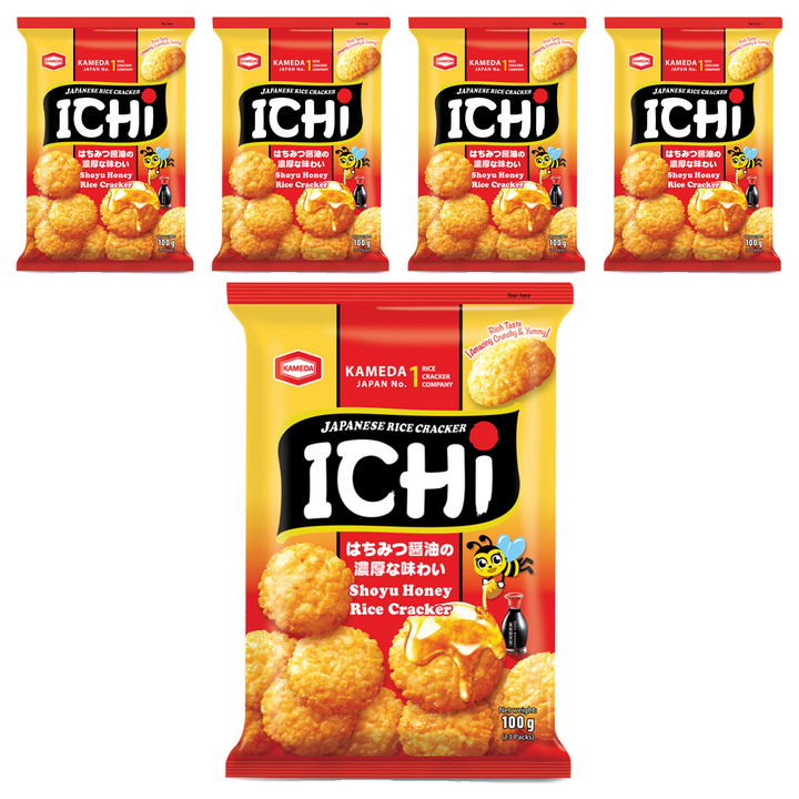 카메다 이치 쌀과자 소유허니, 100g, 5개