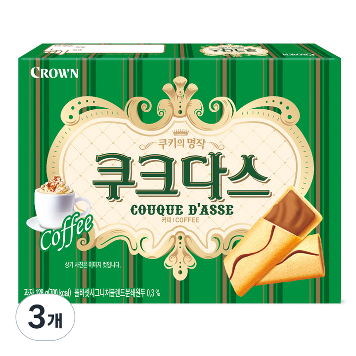 크라운 쿠크다스 커피슬림, 289g, 3개
