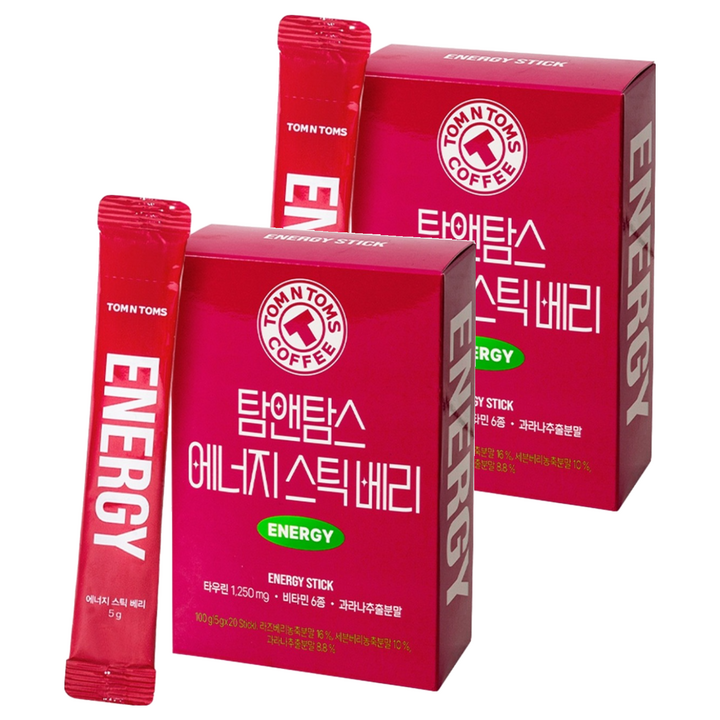 탐앤탐스 에너지스틱 베리, 5g, 40개