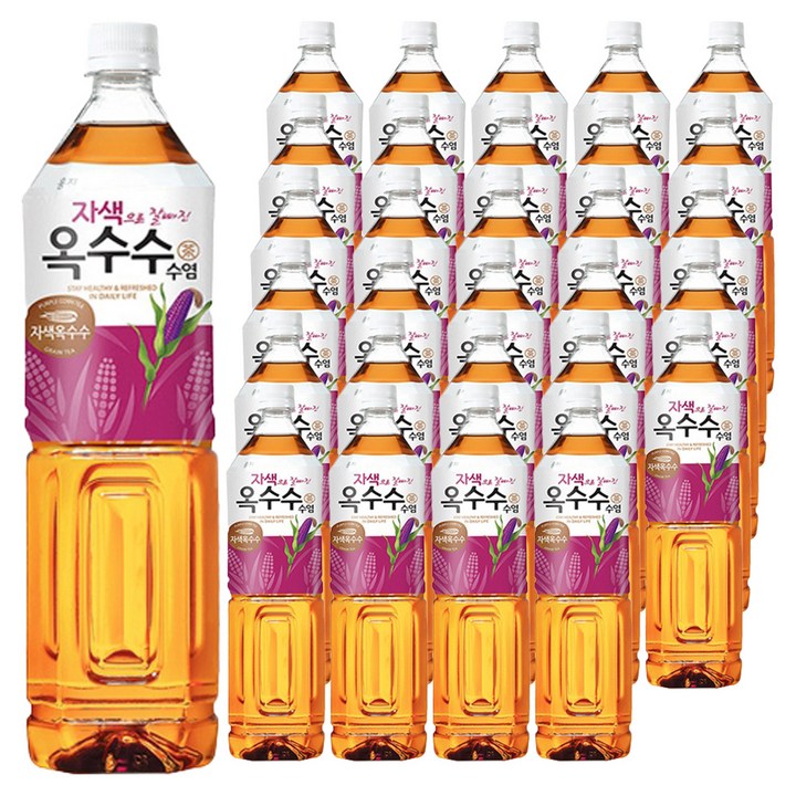 웅진 자색으로 잘빠진 옥수수수염차, 1.5L, 36개