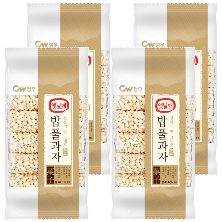 청우식품 밥풀과자, 130g, 4개