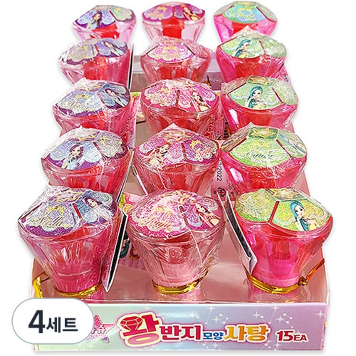 시크릿쥬쥬 왕반지 사탕, 6g, 4개