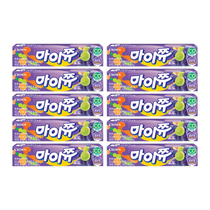 마이쮸 포도, 44g, 10개
