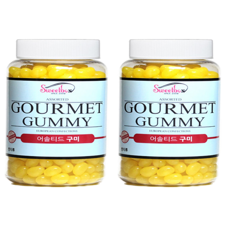 스위트박스 레몬 젤리빈, 600g, 2개