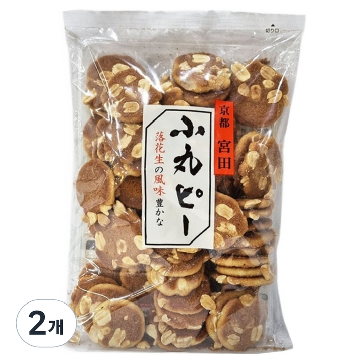 미야타제과 코마루피 땅콩스낵 센베, 120g, 2개