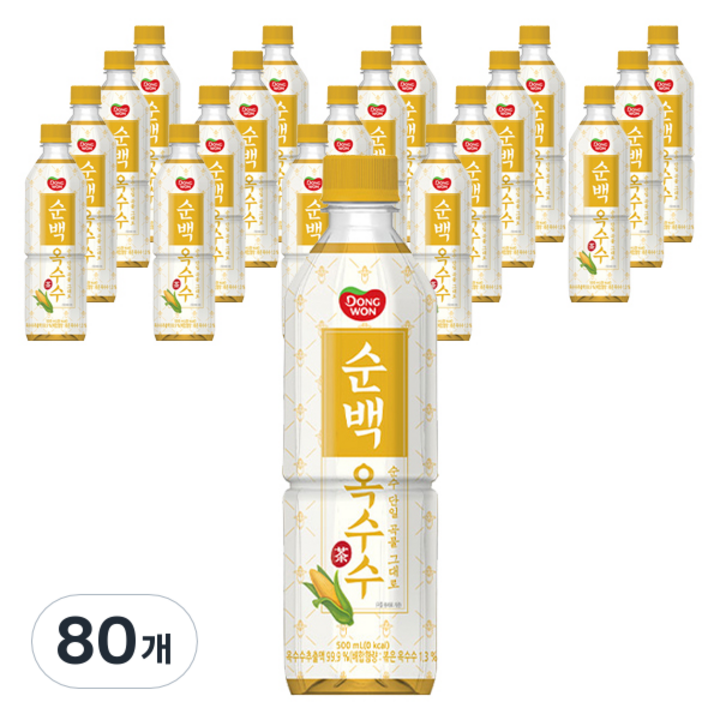 동원 순백 옥수수차, 500ml, 80개