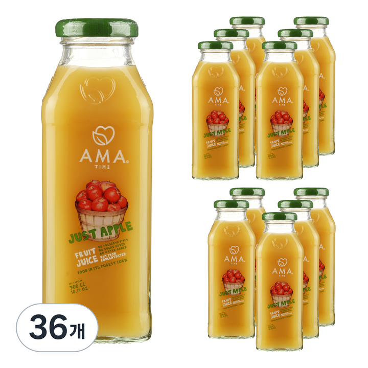 아마타임 사과주스, 300ml, 36개