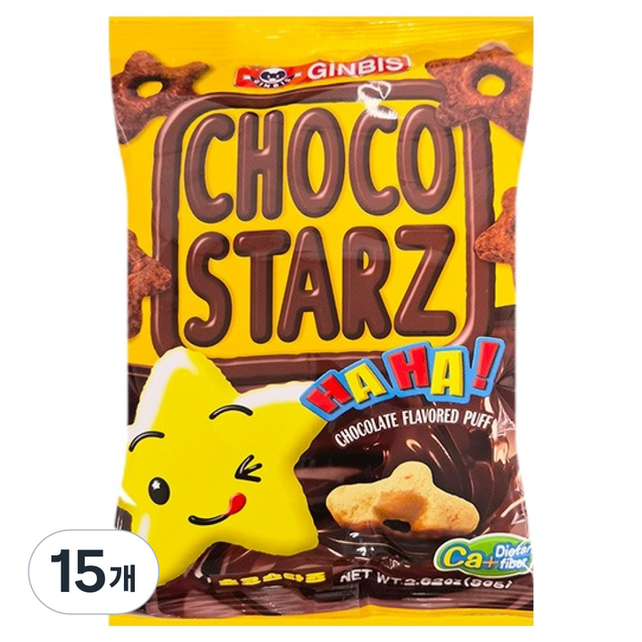 긴비스 초코스타즈, 80g, 15개