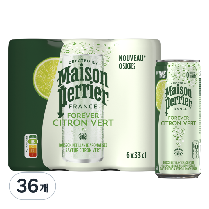 메종페리에 라임 탄산음료, 330ml, 36개