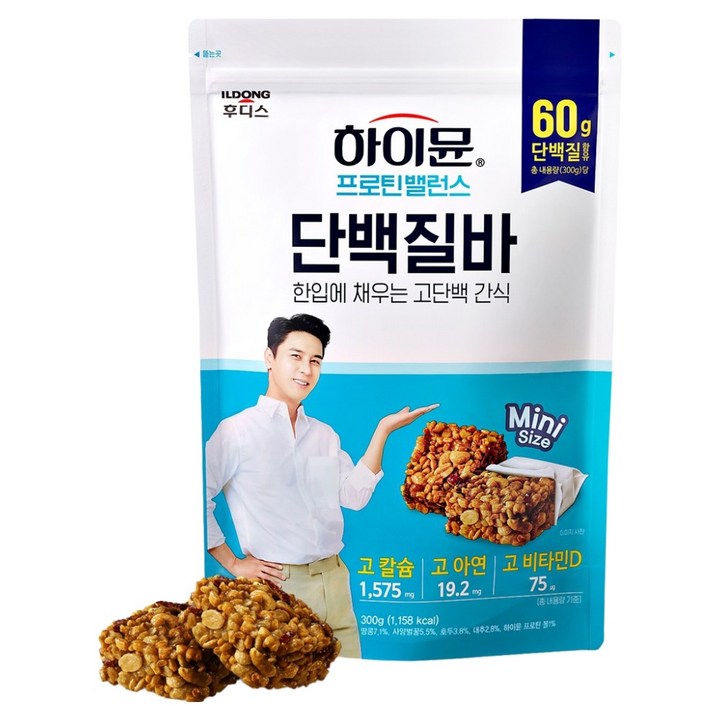 하이뮨 프로틴 밸런스 단백질바, 300g, 1개