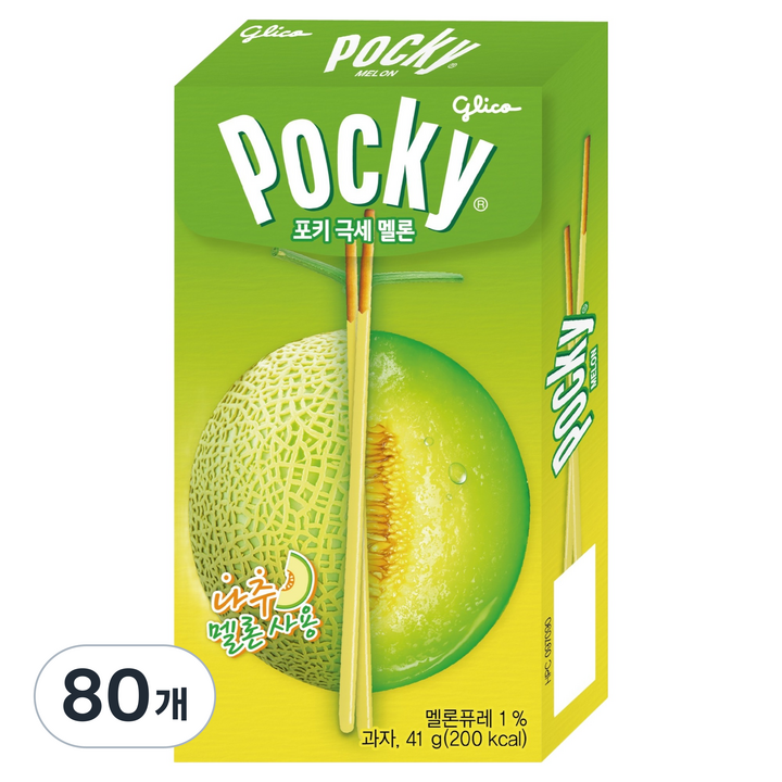 포키 극세 멜론, 41g, 80개