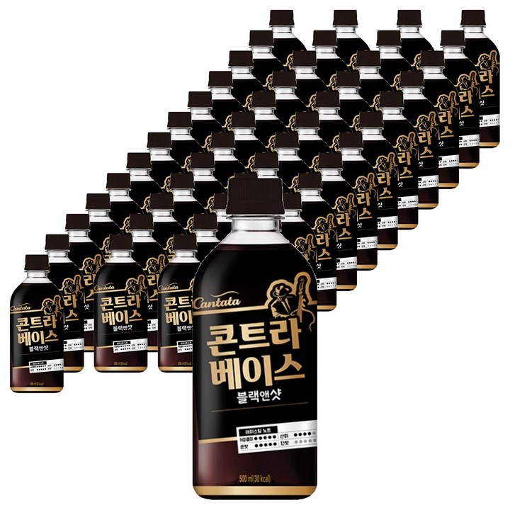칸타타콘트라베이스 블랙 앤 샷, 500ml, 72개