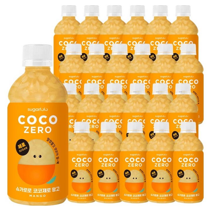 슈가로로 코코제로 망고, 24개, 340ml