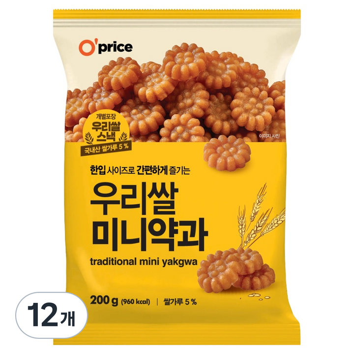 오프라이스 우리쌀 미니약과, 200g, 12개