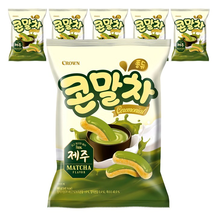 크라운 콘말차, 66g, 6개
