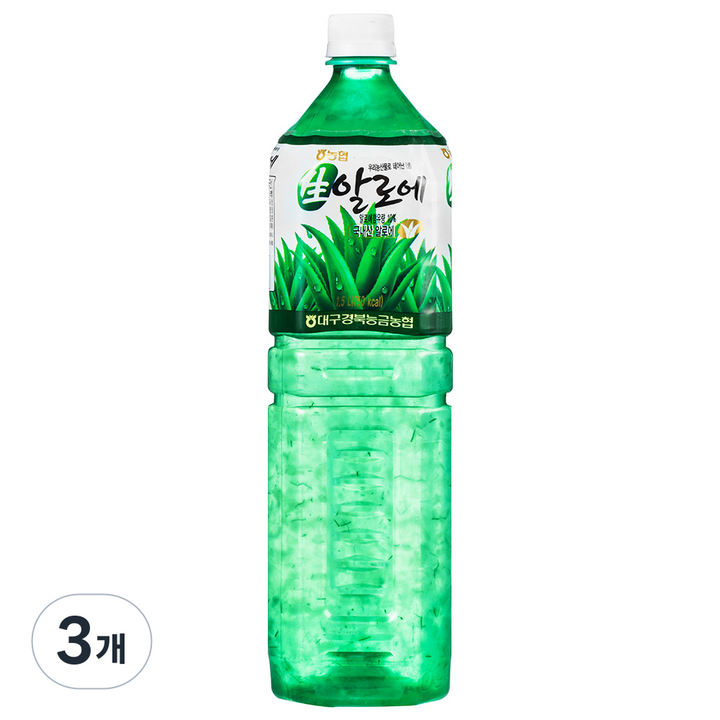 [농협]우리 과일 주스 페트 생알로에, 1.5L, 3개
