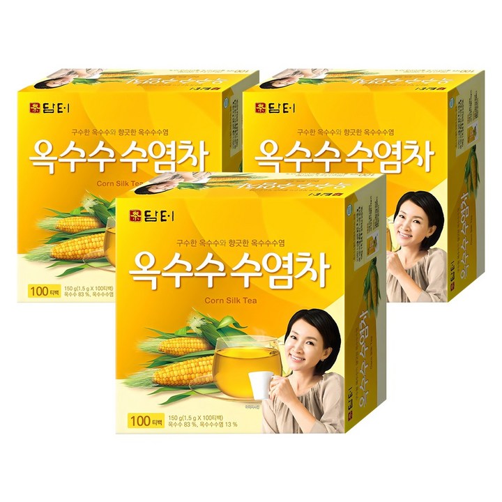 담터 옥수수수염차, 1.5g, 100개입, 3개