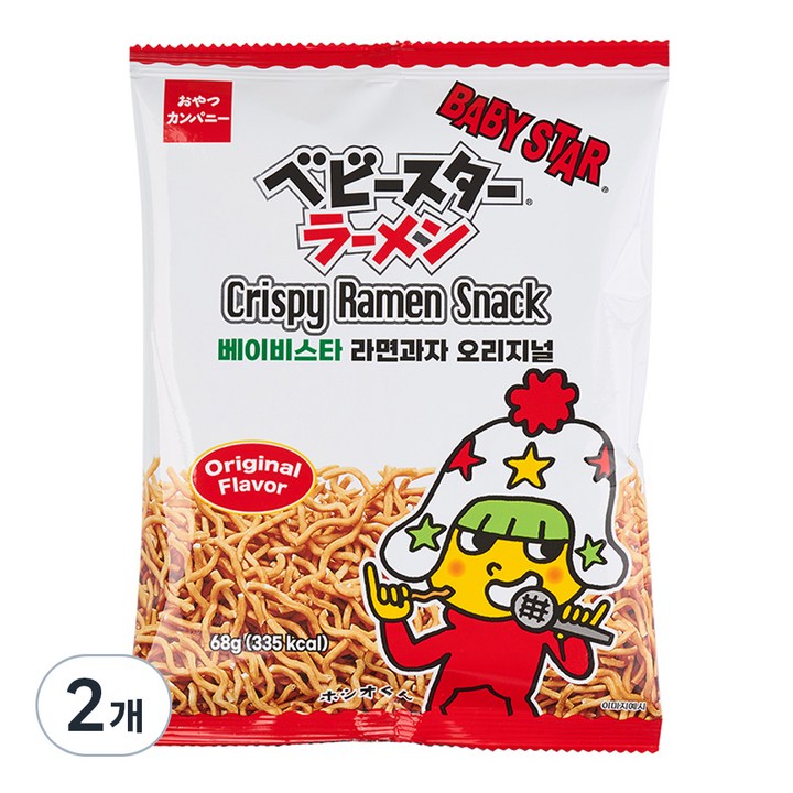 베이비스타 라면과자 오리지널, 68g, 2개