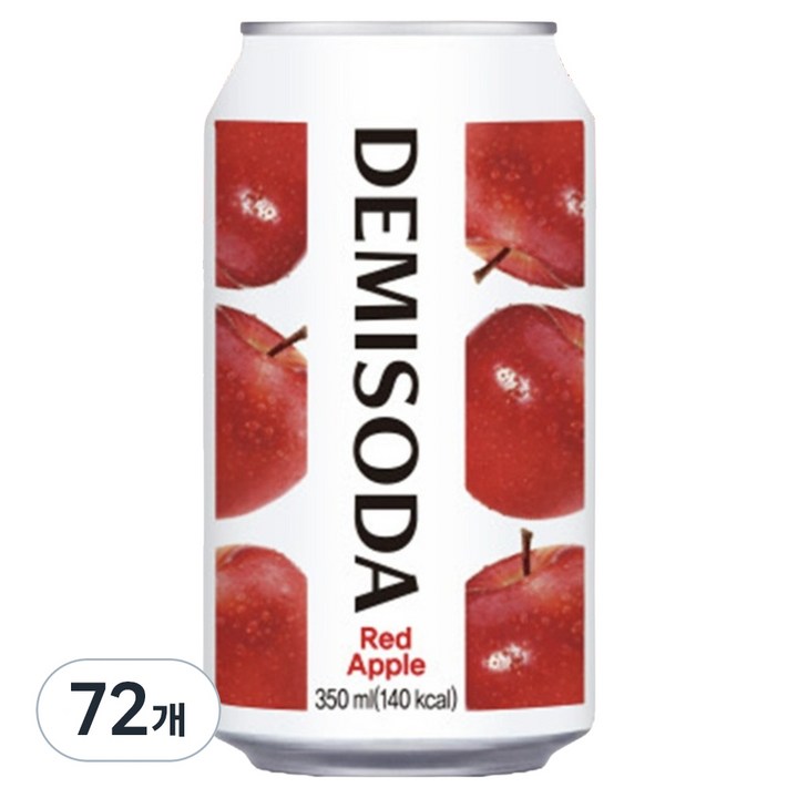 데미소다 레드애플, 72개, 350ml