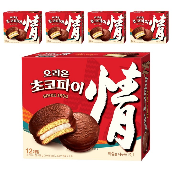 오리온초코파이 정, 468g, 5개