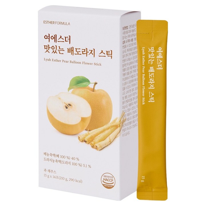 에스더포뮬러 여에스더 맛있는 배도라지 스틱, 210g, 1개
