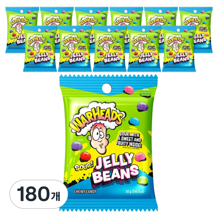 워헤즈 젤리빈, 180개, 45g