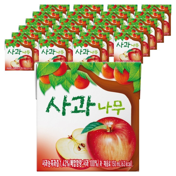 서울우유 사과나무, 150ml, 24개