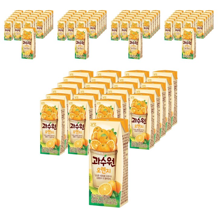 남양과수원 오렌지, 190ml, 120개