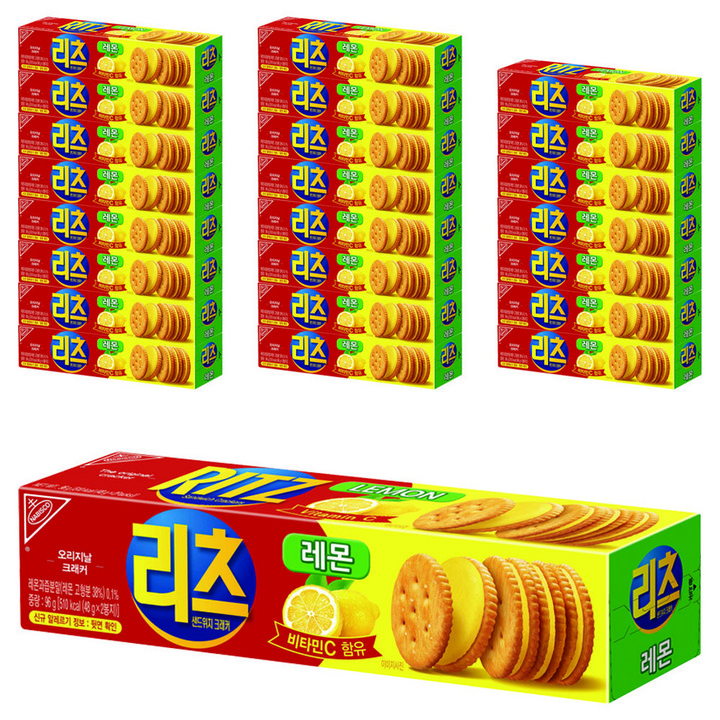 리츠 샌드위치 크래커 레몬, 96g, 24개