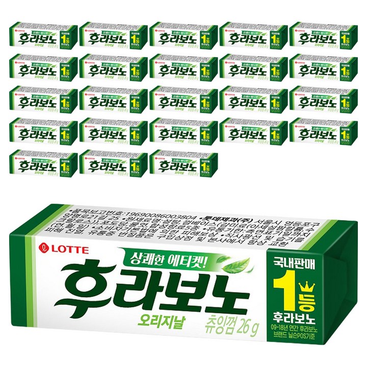 롯데웰푸드 후라보노 오리지날 9p, 26g, 24개