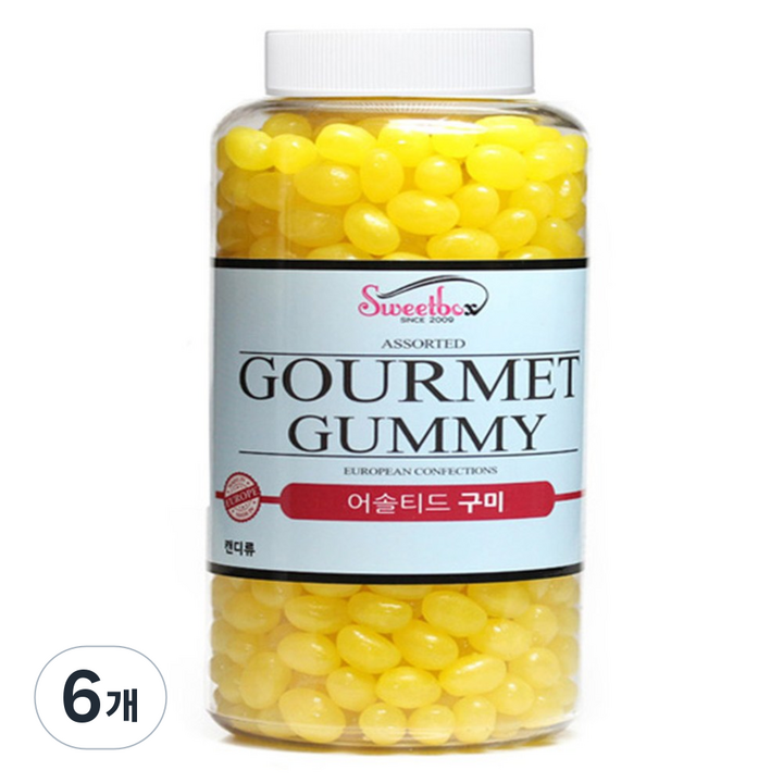 스위트박스 레몬 젤리빈, 800g, 6개