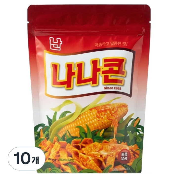 난나나콘 매콤달콤, 10개, 154g