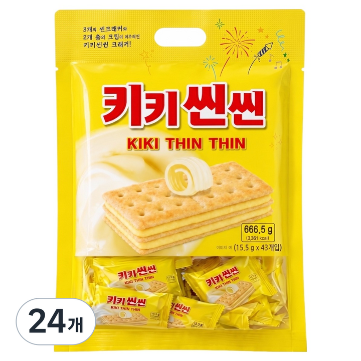 키키씬씬 크래커, 666.5g, 24개