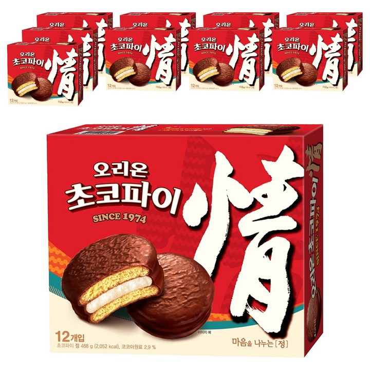 오리온초코파이 정, 468g, 10개