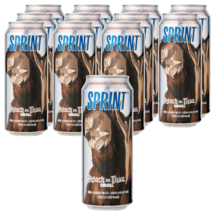 클룹 스프린트 진격의거인 에너지드링크 시트러스버스트 제로, 12개, 500ml