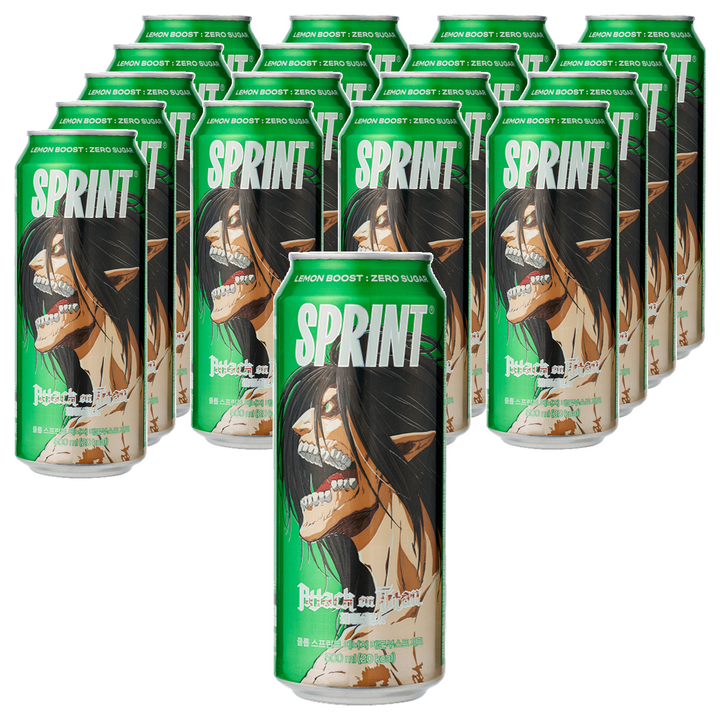 클룹 스프린트 진격의거인 에너지드링크 레몬부스트 제로, 18개, 500ml