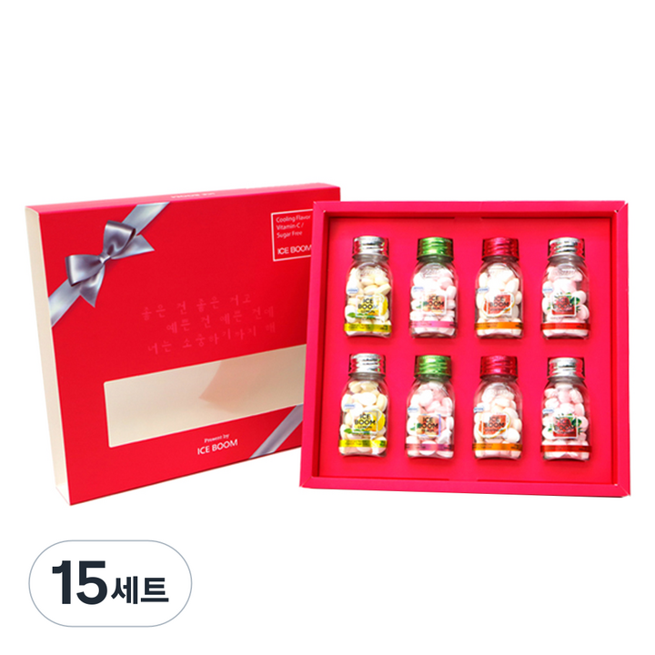 아이스붐 혼합 과일캔디 선물세트, 176g, 15세트