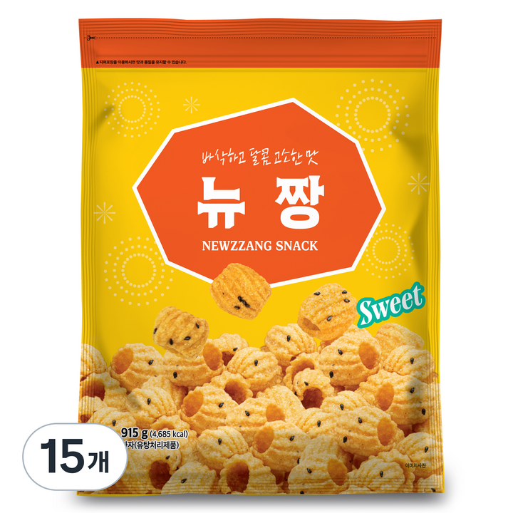 뉴짱 과자, 915g, 15개