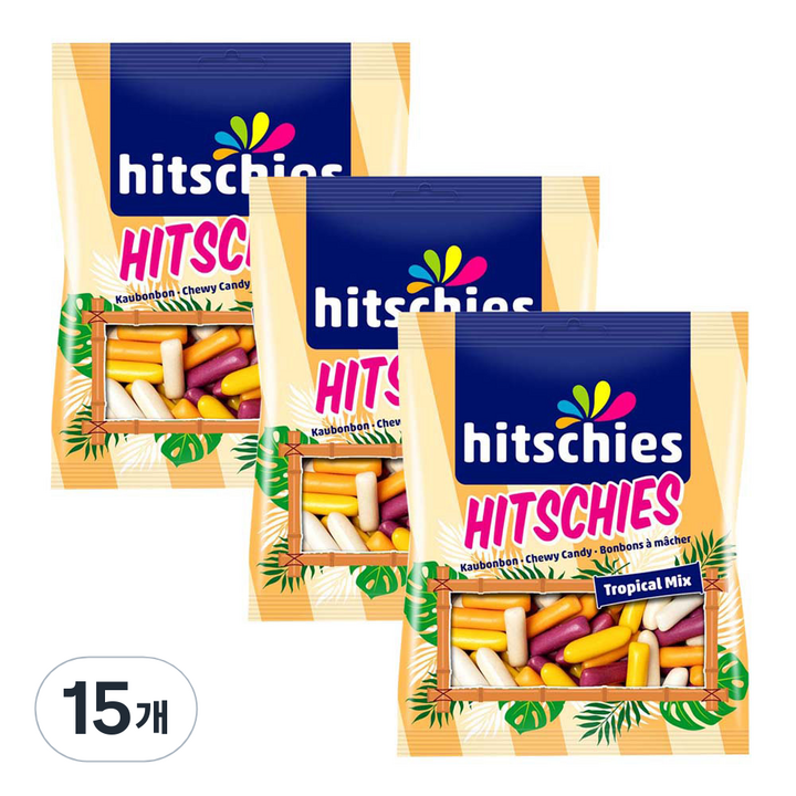 히츨러 히치스 트로피칼 수수깡 젤리, 15개, 140g