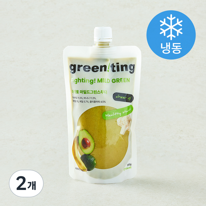 그리니팅 파이토 마일드그린 스무디 (냉동), 200g, 2개