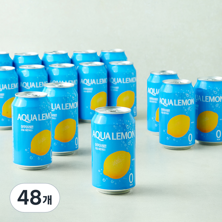 올가니카 레몬수 아쿠아레몬, 48개, 340ml