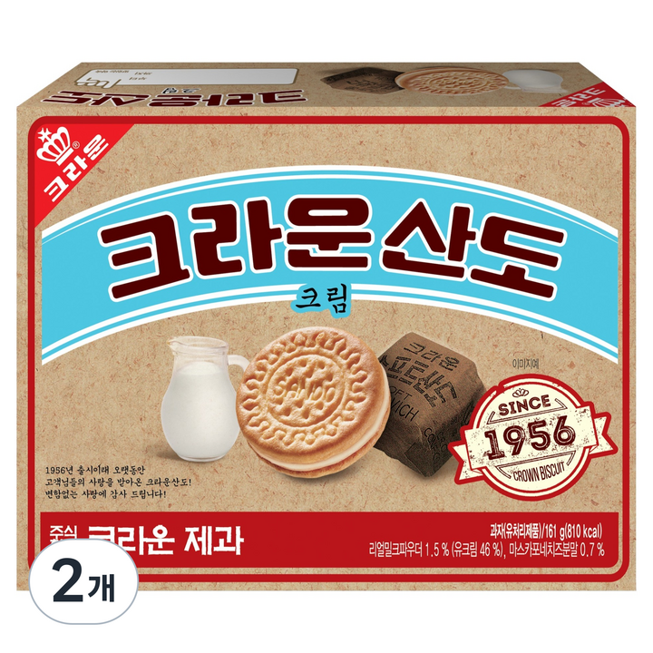 산도 추억의 크림산도, 161g, 2개