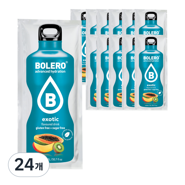 볼레로 2kcal 무설탕 과일워터 대용량 음료 엑조틱, 9g, 12개입, 2개