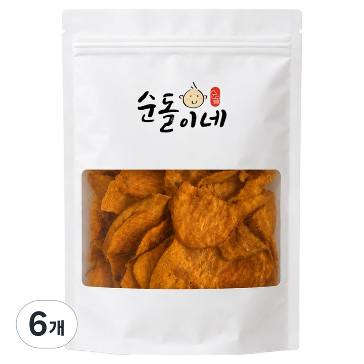 순돌이네 바삭바삭 황금 고구마칩, 400g, 6개