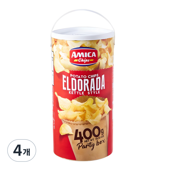 아미카칩스 엘도라다 포테이토칩, 400g, 4개