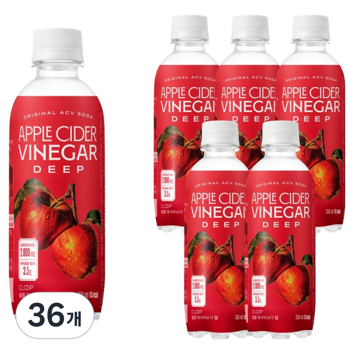 클룹 애사비소다 딥, 350ml, 36개