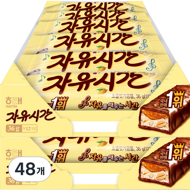 자유시간 리얼초코, 36g, 48개